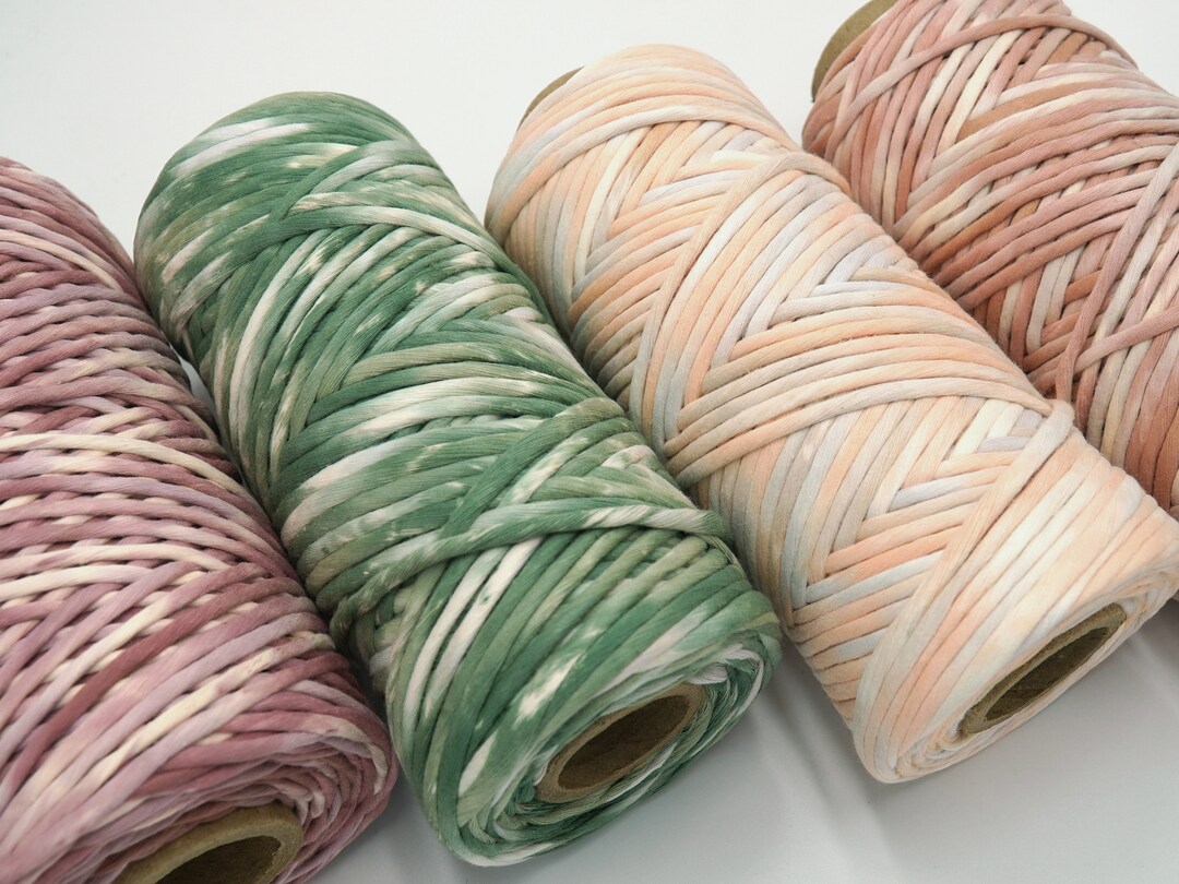 5mm String SUPER SOFT Hand Painted Macrame String/350 Ft/cotton String ...