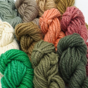 2 Ply Hand Spun Merino Art Yarn/Macrame/Weaving/Yarn Rope/Chunky Merino Wool Yarn/Sustainable Yarn/Fibre Art/Knitting/Crochet/Latch Hook