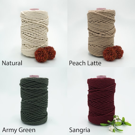 Small Bundle Cotton Recycled Macrame Rope/5mm/natural/coloured/rope/cord/mini  Spool/bundle/hank/bulk Supplies/diy/weaving/wall Hanging -  Canada