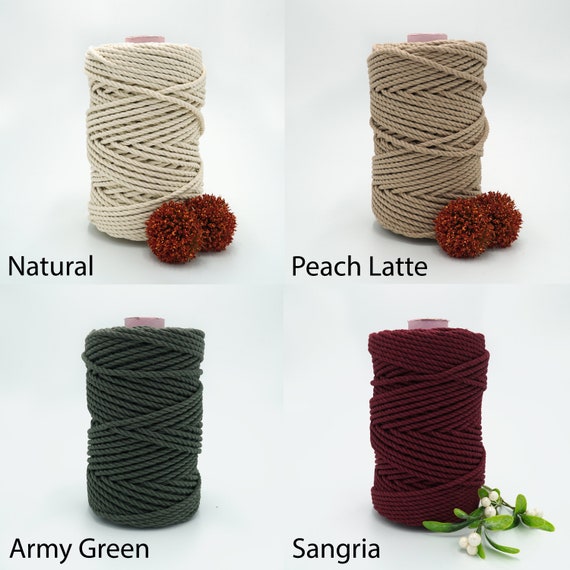 100% Cotton Ombre Macrame Cord - 3mm X 100 Yards, Rainbow Colors For Plant Hangers, Wall Hangings, DIY