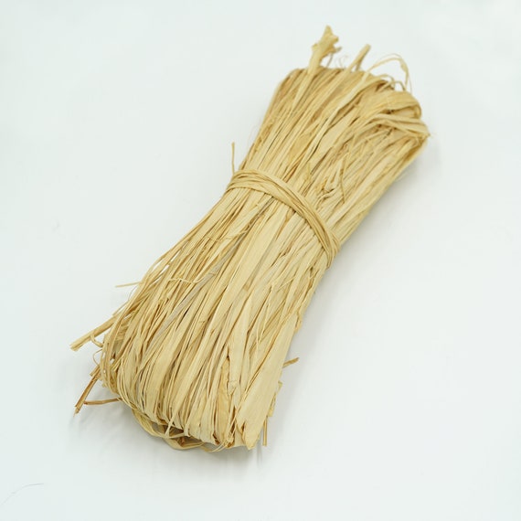 Natural Raffia Bundle/raffia Ribbon/raffia Grass/raffia Palm/50 G