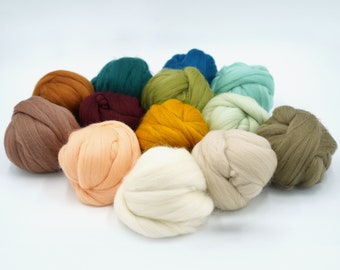 Extra Fine Merino Roving Wool/2.25 m/60 g/4 m/100 g/Macraweave/Macrame/Weaving/Felting/Spinning/Knitting/Nuno Felting/DIY/Bulk Supplies