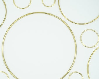 Gold Metal Rings/0.5 Inch/1.5 Inch/2 Inch/2.5 Inch/3 Inch/4 Inch/6 Inch/7 Inch/8 Inch/10 Inch/Metal Ring/Macrame Supplies/DIY Macrame