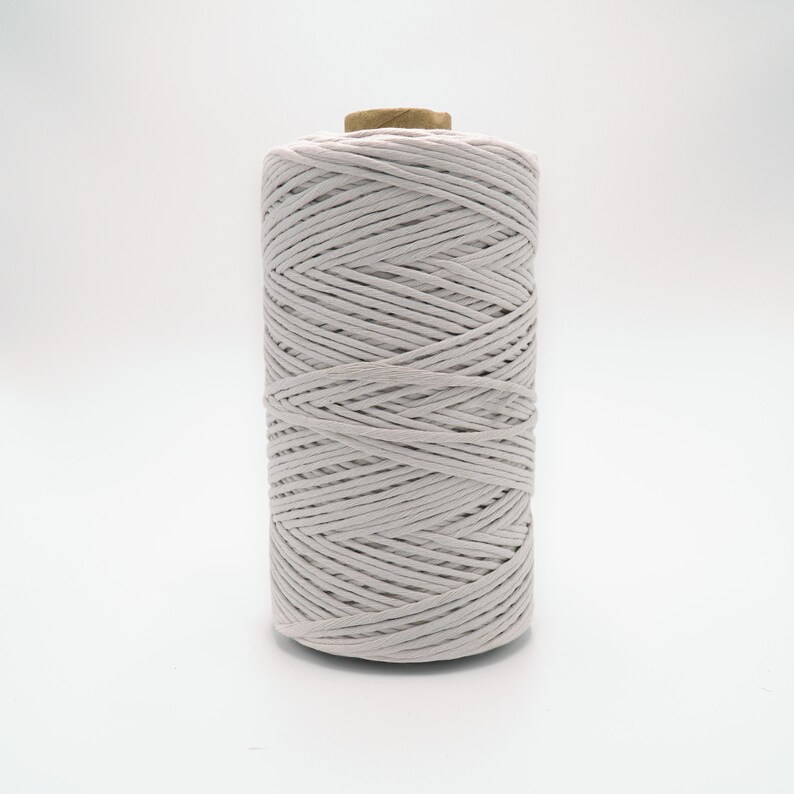 100/% Recycled Cotton CordIvory3mm4mm5mm Soft StringRope Macrame Single StrandTwisted 3 Ply Triple StrandBulk Supplies1100 ft720 ft