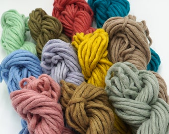Felted Merino Art Yarn/Macrame/Weaving/Yarn Rope/Chunky Merino Wool Yarn/Sustainable Yarn/Felted XL Yarn/Fibre Art/Knitting/Crochet