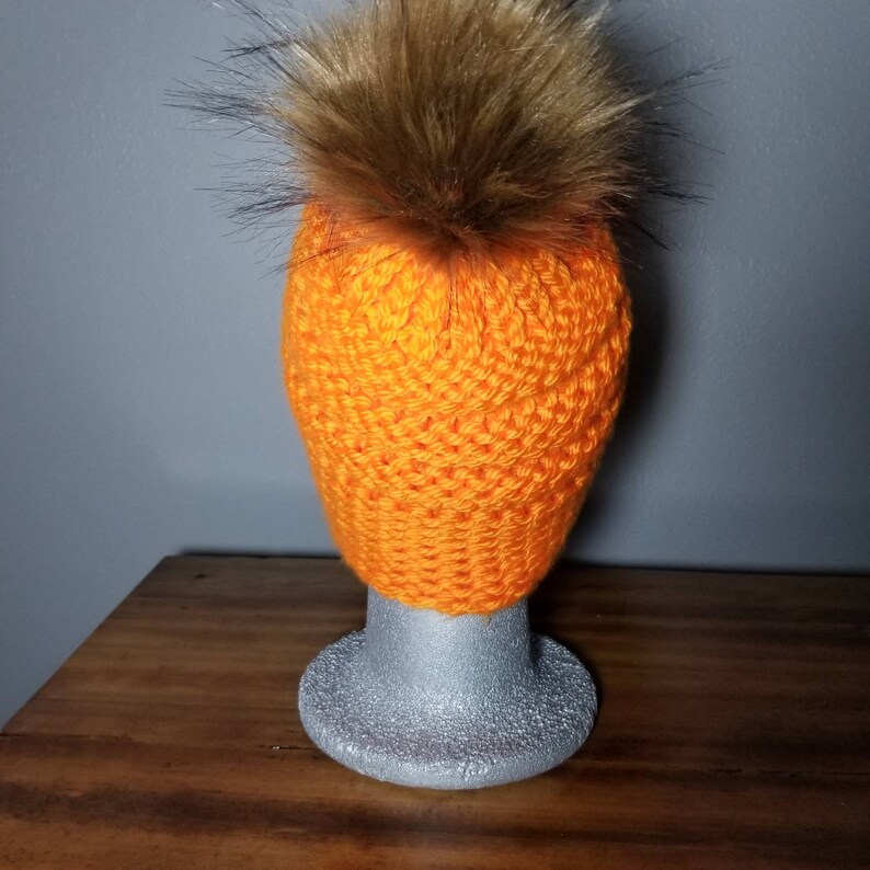 Blaze Orange Hat/ Neon Hunting Hat/ Knitted Hunting Hat/ Etsy