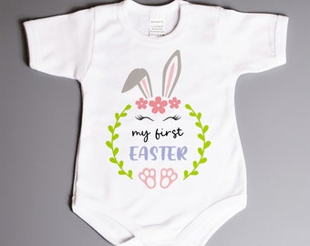 My First Easter baby bodysuit, short sleeve bodysuit