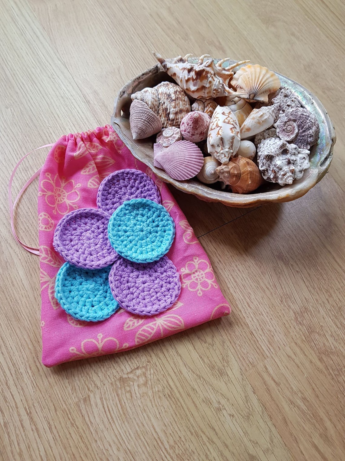 Crochet Cotton Makeup Remover Pads Exfoliating Pads Reusable Etsy