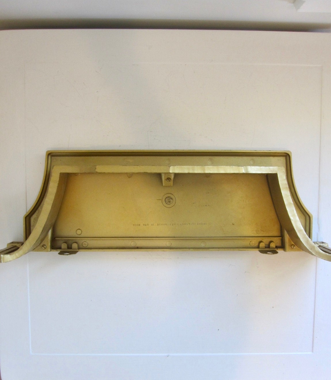 Vintage Gold Shelf Dart Plastic Resin Ornate Scrolls Etsy