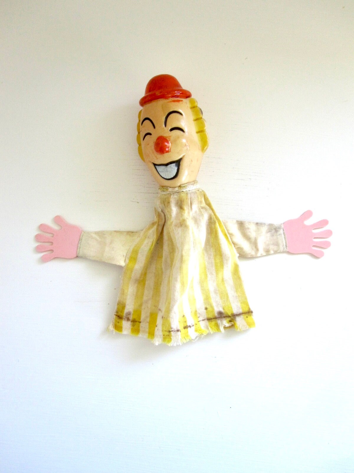Bozo Puppet, Retro Puppet, Bozo Clown, 50s Puppet, Clown Puppet, Hand