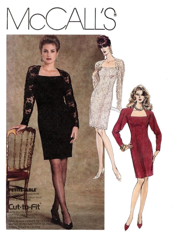 Formal Dress Sewing Pattern Mccalls 6295 Size 12 16 Plus Etsy