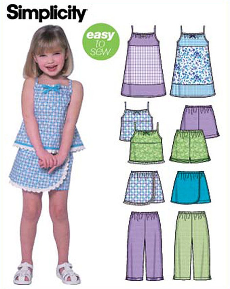 Skort and Mini Skirt D5 Simplicity Sewing Pattern 1370 Misses/' Short Shorts