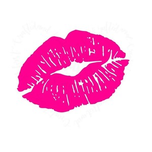 Valentine Day SVG Hot Pink Lips American Lips Jpg Png Kiss - Etsy