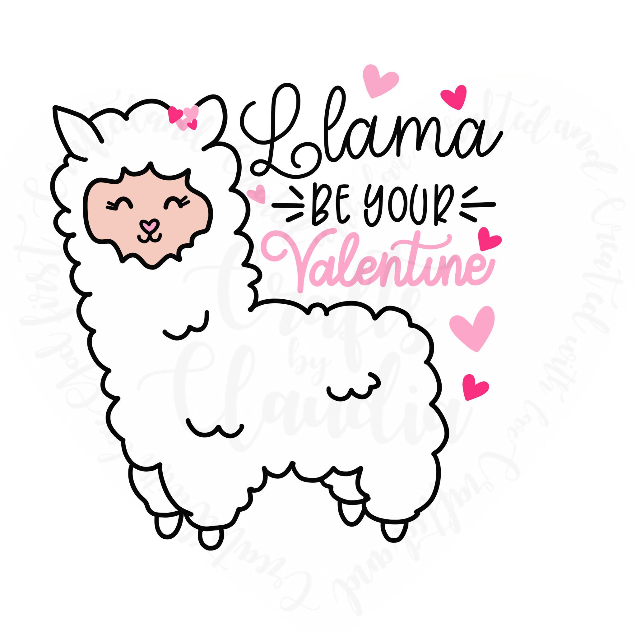 Llama Be Your Valentine Cute Sublimation Transfer Ready to Press Heat Transfer Valentines Day Llama Be Your Valentine Cute Sublimation Transfer Ready to Press Heat Transfer Valentines Day