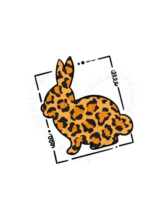 Download Happy Easter Svg Spring Easter Bunny Leopard Print Svg Bunny Etsy