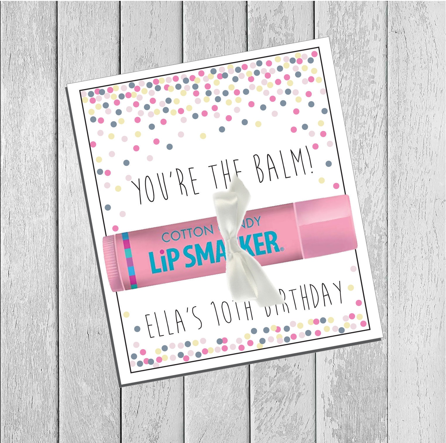 Printed or Printable CUSTOM You're the Balm Lip Balm | Etsy