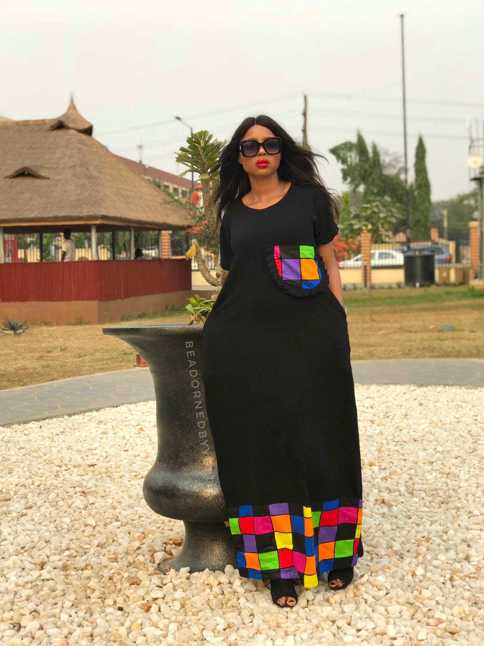 Rubik's Cube Dress. African Ankara Multicoloured Dress. Etsy