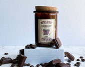 Writer 39 s Retreat Chocolate Cappuccino Scented Candle Bookish Candle Reader Gift Author Gift Scented Soy Candle