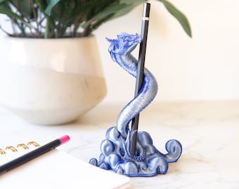 Dragon Pen Holder - Enchanting Desk Organiser - 3D Printed PLA - Multiple Colours Available