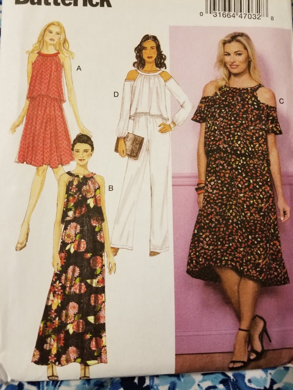 Butterick B6452 PATTERN Misses Dress /& Jumpsuit Size 6-22 Brand New