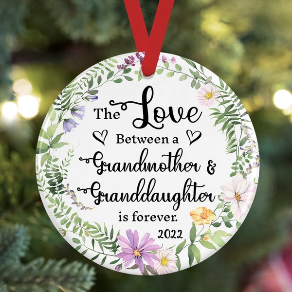 Grandma and Granddaughter Christmas Ornaments Etsy