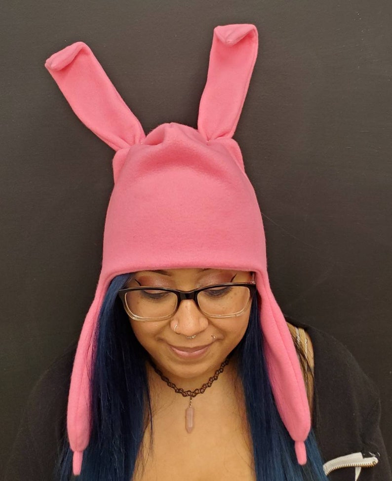 Bobs Burgers Louise Belcher Pink Bunny Hat with Posable Ears | Etsy