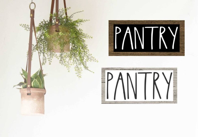Rae Dunn Inspired Pantry Wall Decor Sign Etsy