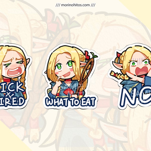 Dungeon Meshi / Delicious in Dungeon - Marcille Donato || 3" Vinyl Sticker Laptop Decal