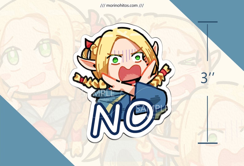 Dungeon Meshi / Delicious in Dungeon Marcille Donato 3 Vinyl Sticker Laptop Decal NO