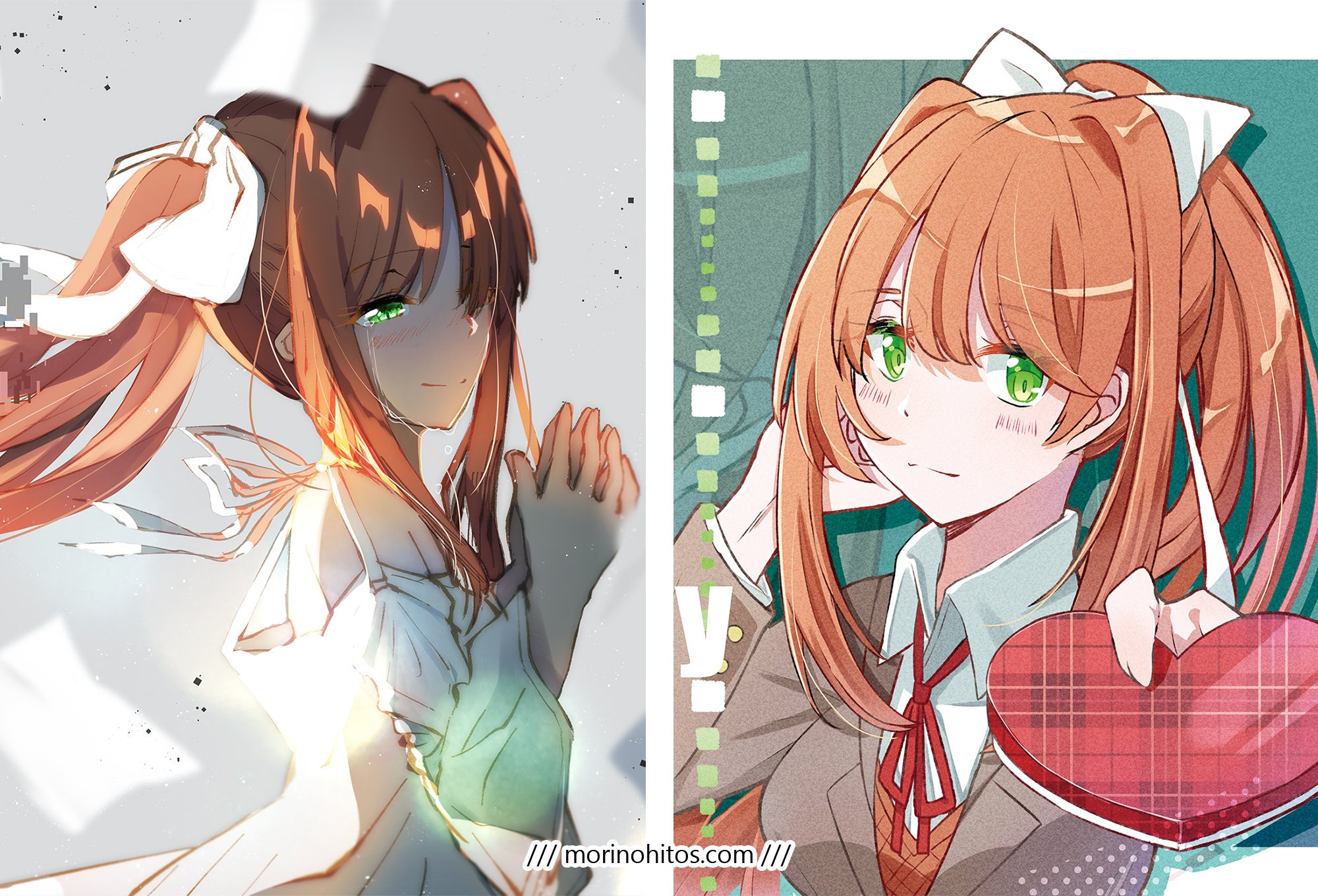 Download I Think Monika Or Yuri Could Still Have Long Hair In - Male Doki  Doki Literature Club PNG image for free. Search…