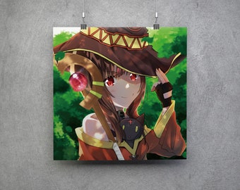 Konosuba: God's Blessing on this Wonderful World!/Kono Subarashii Sekai ni Shukufuku o! - Megumin || 11x11 Art Print Poster