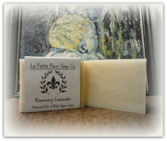 Rosemary Lavender Natural Hair And Body Shampoo Bar Etsy