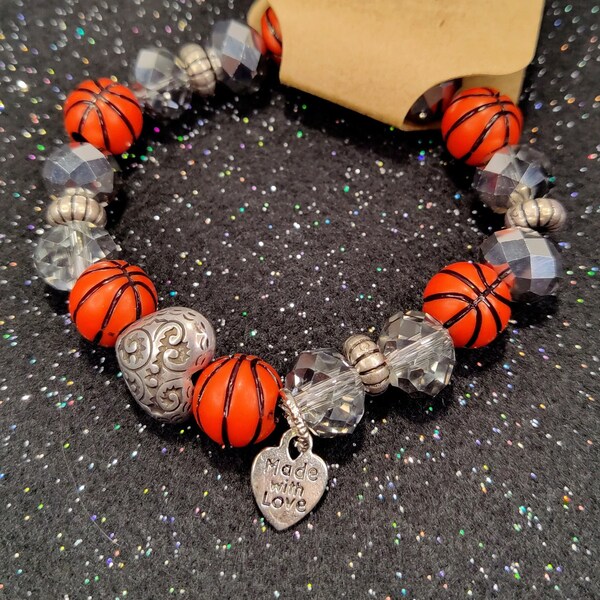 Basketball Bracelet Etsy
