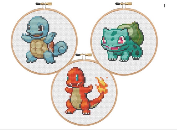 Pokemon Type Chart Cross Stitch PDF Pattern Download 