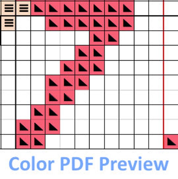 Flamingo Knitting Chart