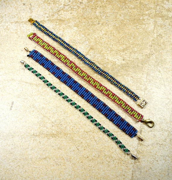 flat beaded bracelets