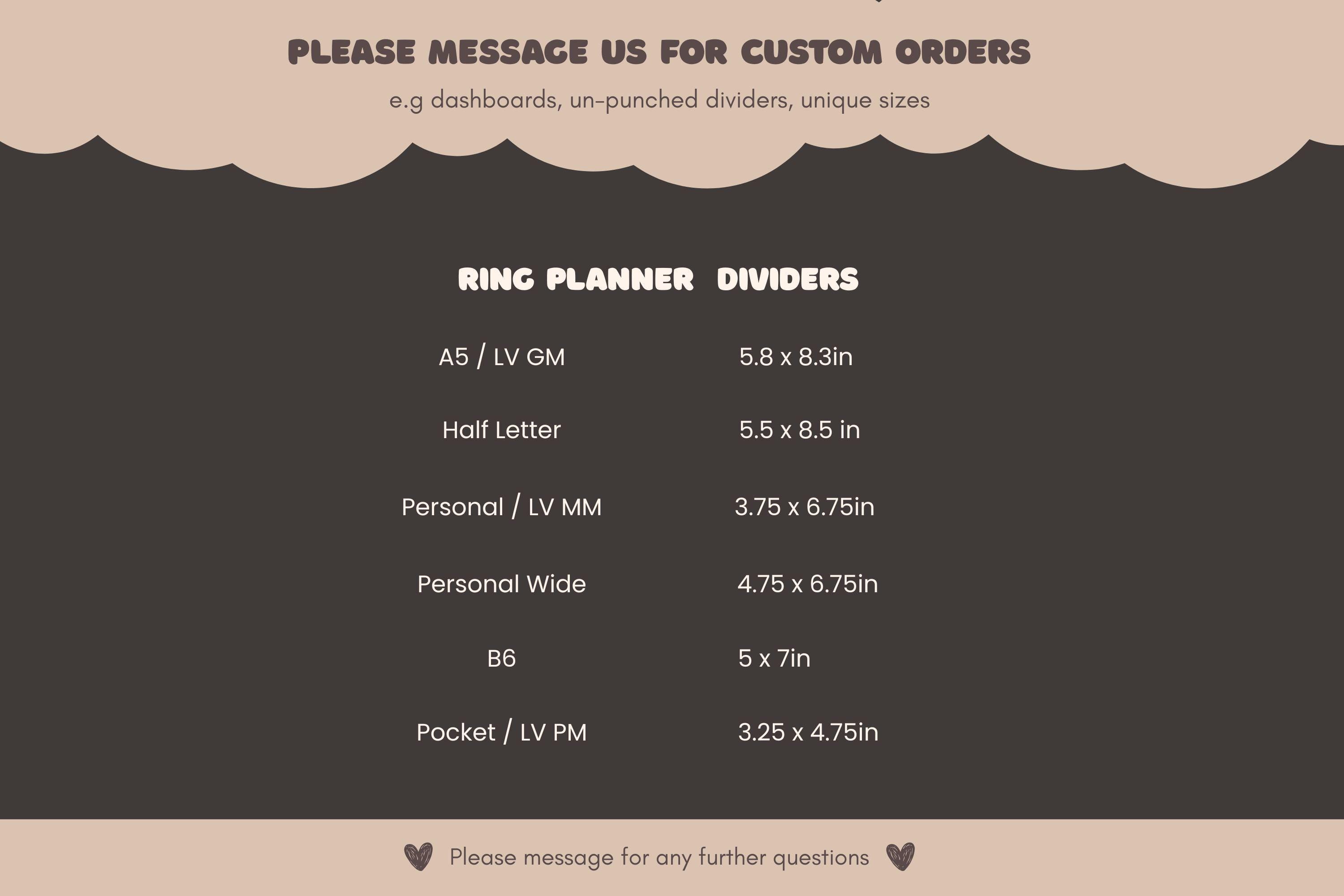 Leopard Planner Dividers for 6 Ring Binders Leopard Divider Planner ...