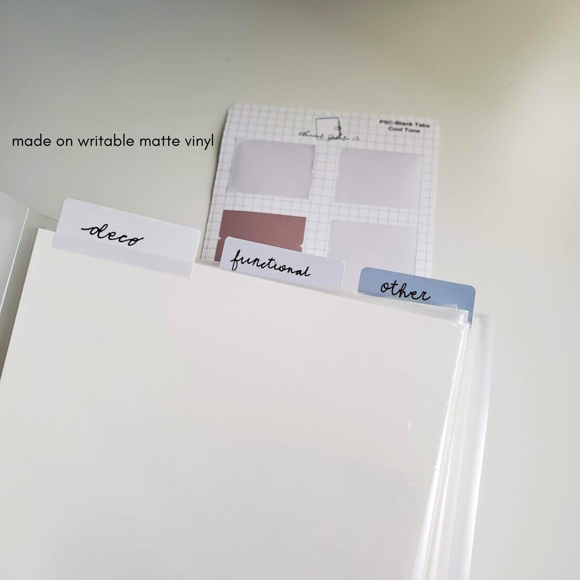 Divider Sticker Tabs for Organization | Blank Labels Sheets | Colored ...
