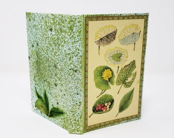 paper with dotted lines for writing Floral Emblems V - Lined Paper / Writing Journal / Hand Bound Journal / Hand Sewn Book / Red Dot Books