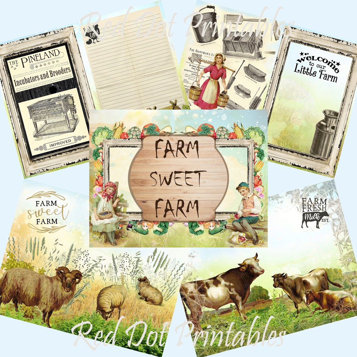 Farm Sweet Farm Printable Journal Kit / Digital Download / Etsy Canada