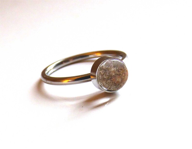 Ash Ring Pet Silver Cremation Ring Stainless Urn Ring Cremation Jewelry Memorial Keepsake