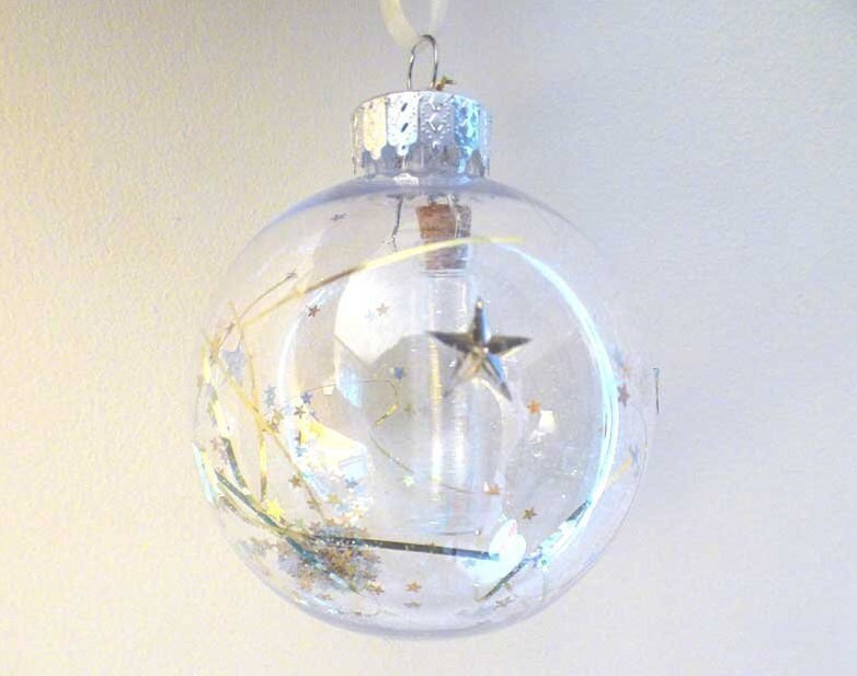 Christmas Memorial Fillable Urn Ornament Cremation Ashes Etsy