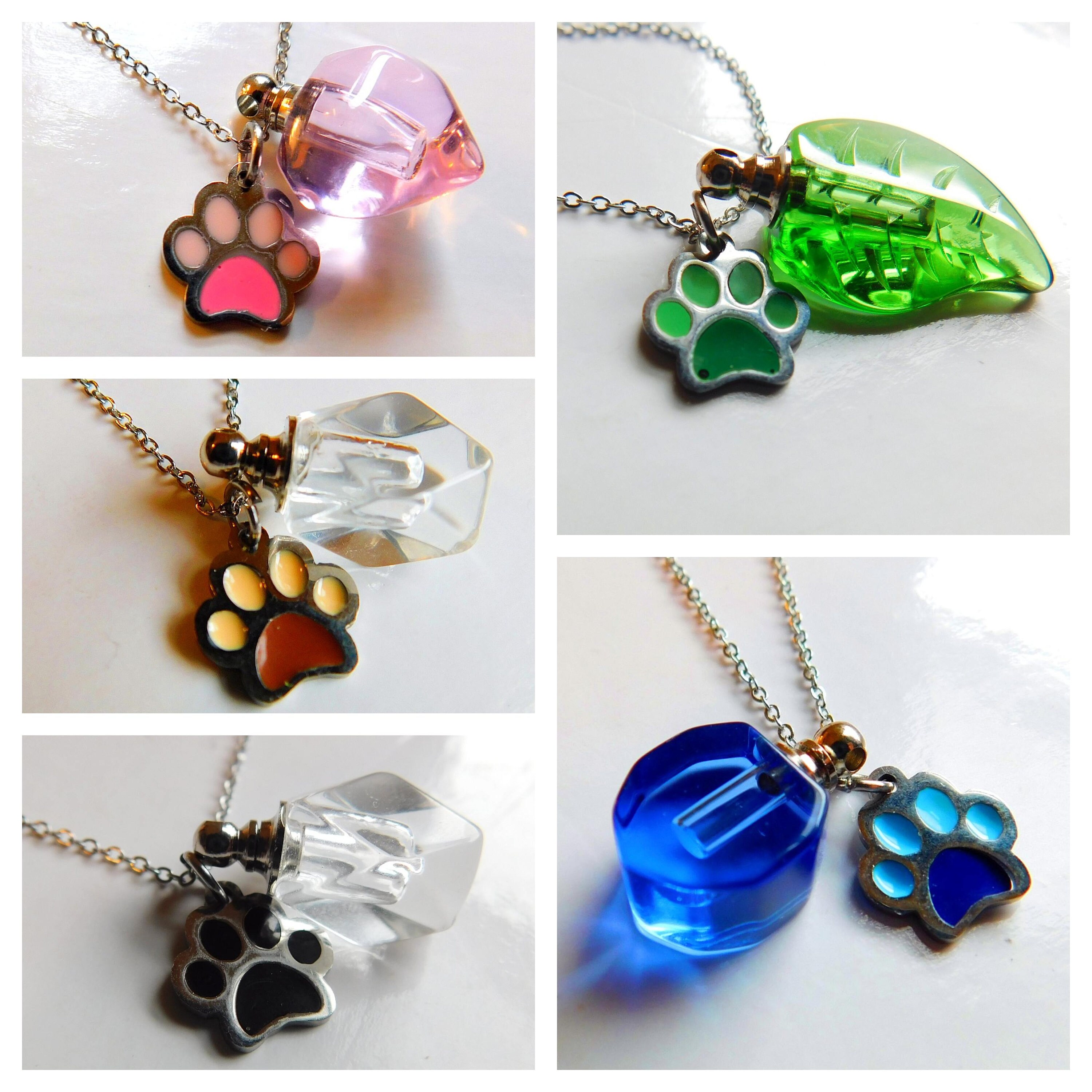 Crystal Urn Necklace for Pet Ashes With 