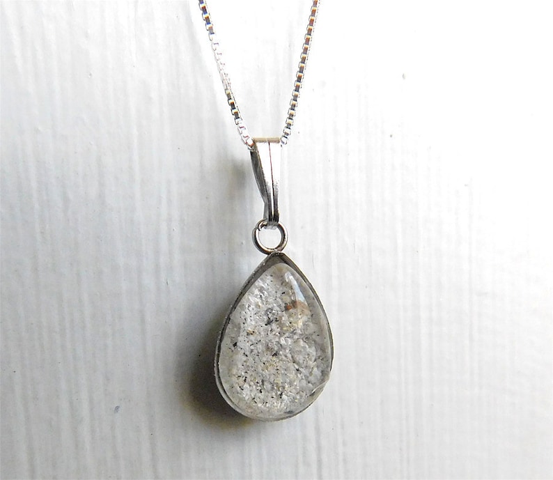 Ash Necklace Ash Jewelry Urn Necklace Cremation Necklace Etsy