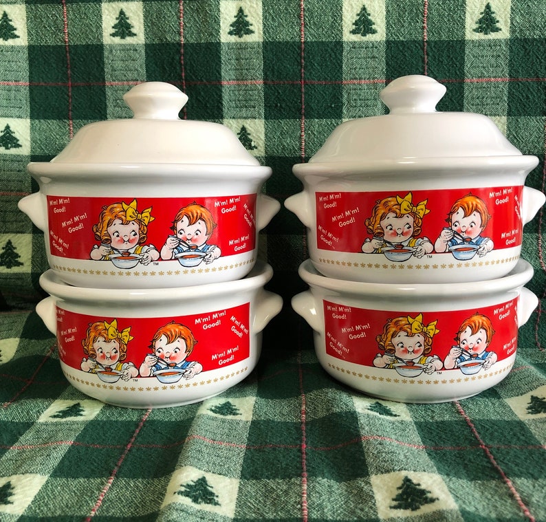 Vintage Soup Bowls and Tureen Campbell's Soup Crocks Etsy