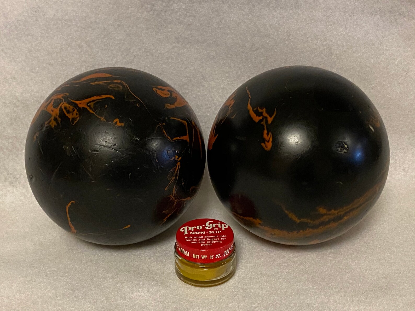 Vintage Duckpin Bowling Balls Red and Black Swirl Set of Etsy