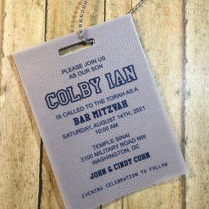 VIP Football Bar Mitzvah Invitation Set