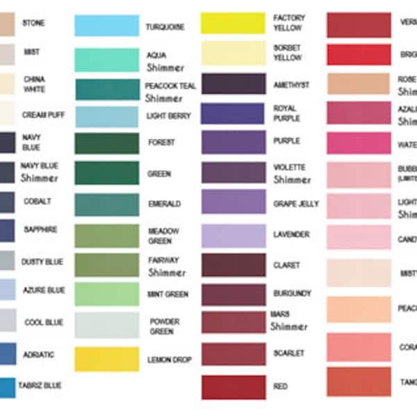 Add to your sample order - Loraine Paper Boutique - 2021- Color Chart for Cardstock, Pocketfolds, Envelopes and Fonts