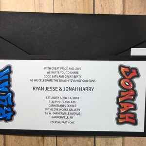 Graffiti Style Rectanglular Panel