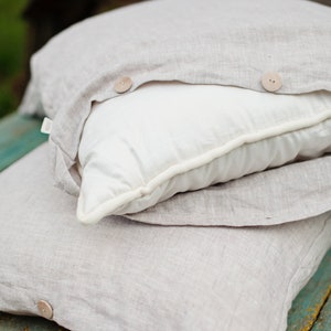 Softened linen pillow cover, 26x26 image 2